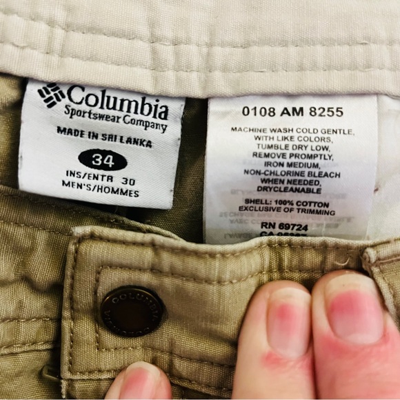 Columbia Sportswear Men's Cotton Flat Front Khaki Pants | Tan | Size 34 - Picture 7 of 10